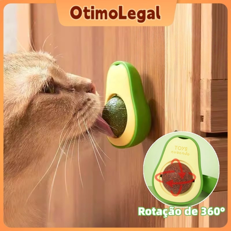 Abacate Giratório com Catnip Puro Erva de Gato de Parede